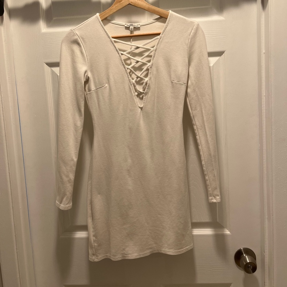 Charlotte Russe white long sleeve dress